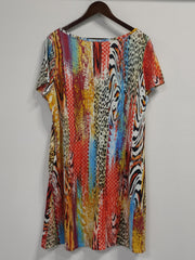 Leopard Print Boho Dress with Pockets