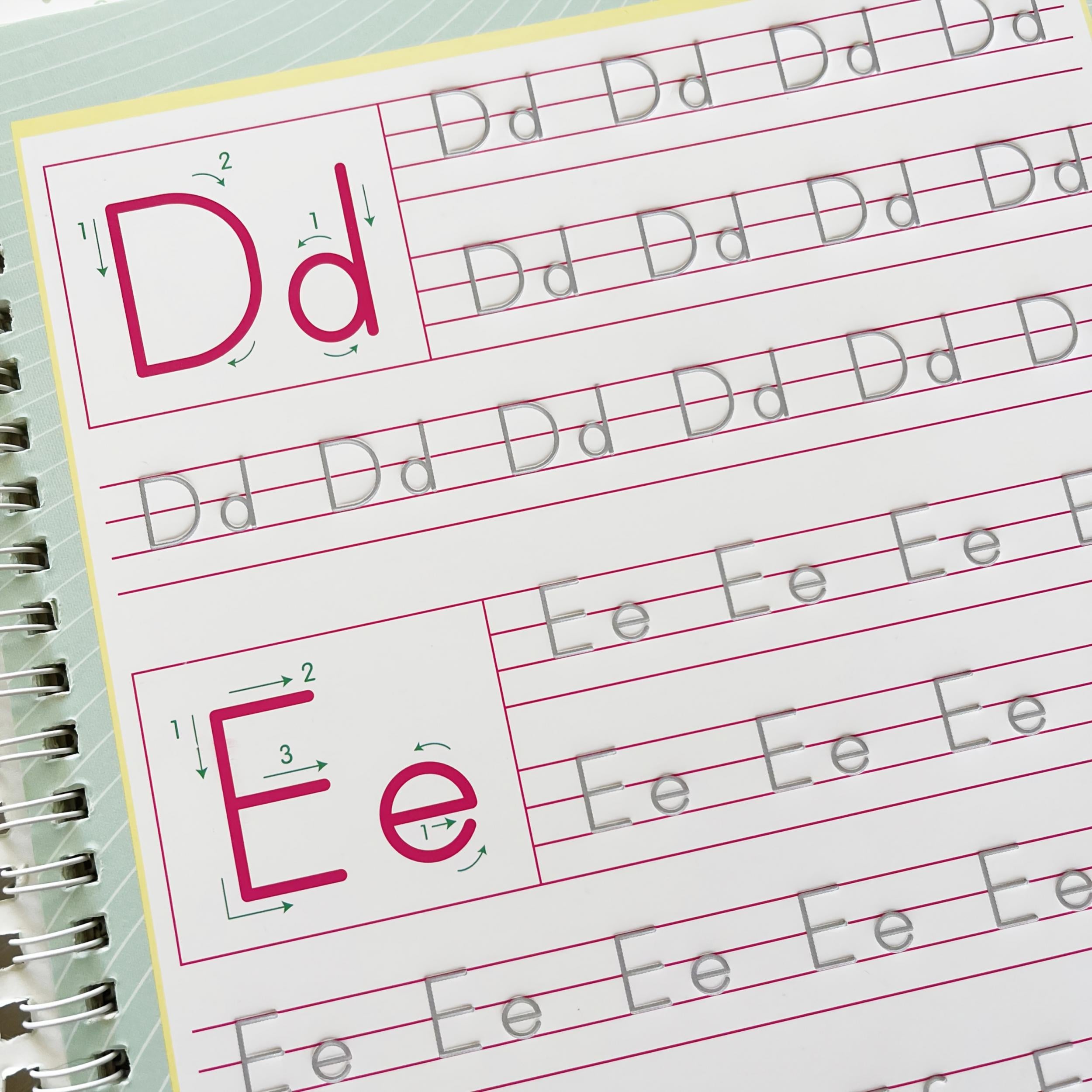 Alphabet Groove Tracing Book Set, Reusable w/ Pen & Refills