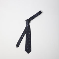 Men's Business Casual Cotton Cloth Flower Graphic Tie