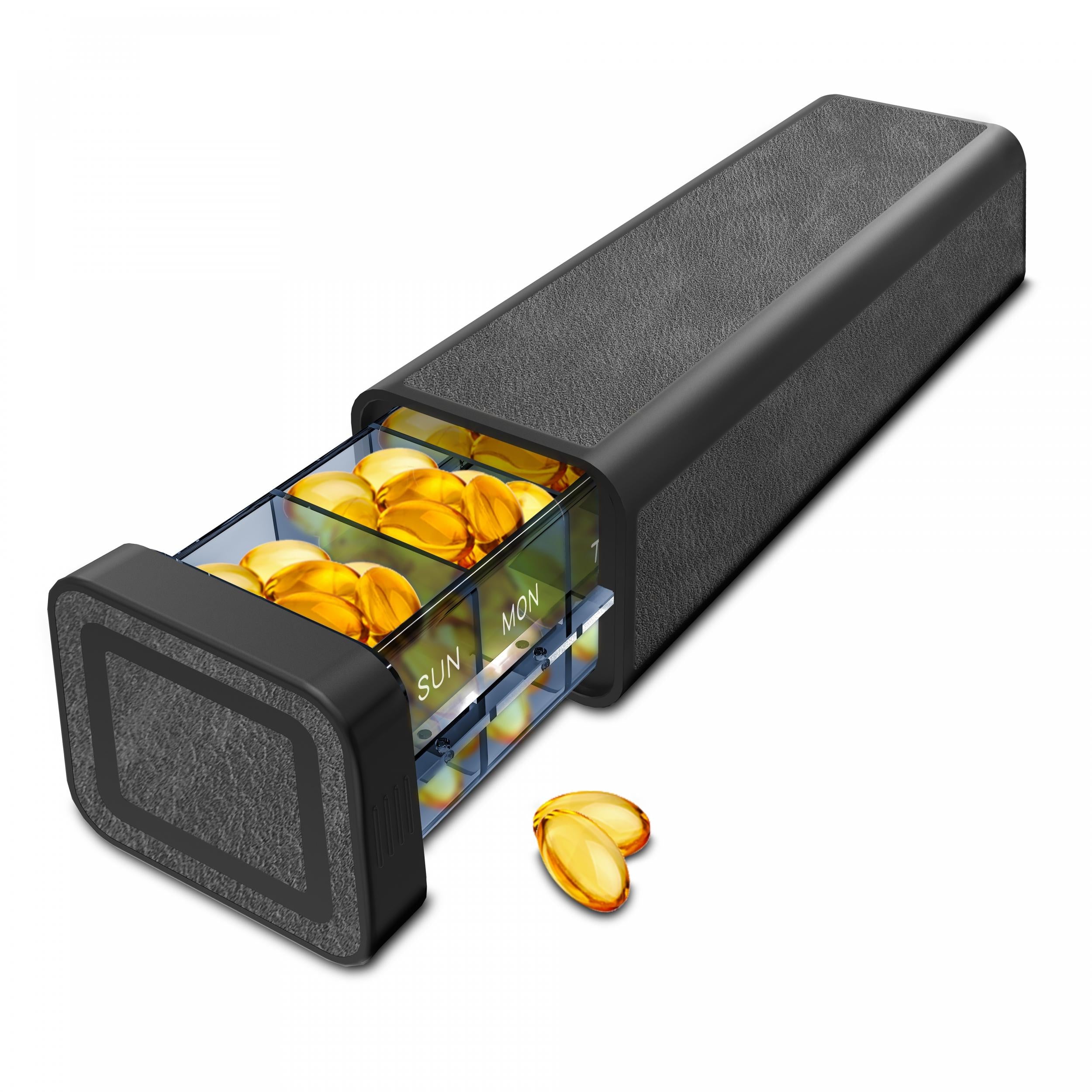 7-Week Pill Box with Large Capacity, Easy Dosage Control