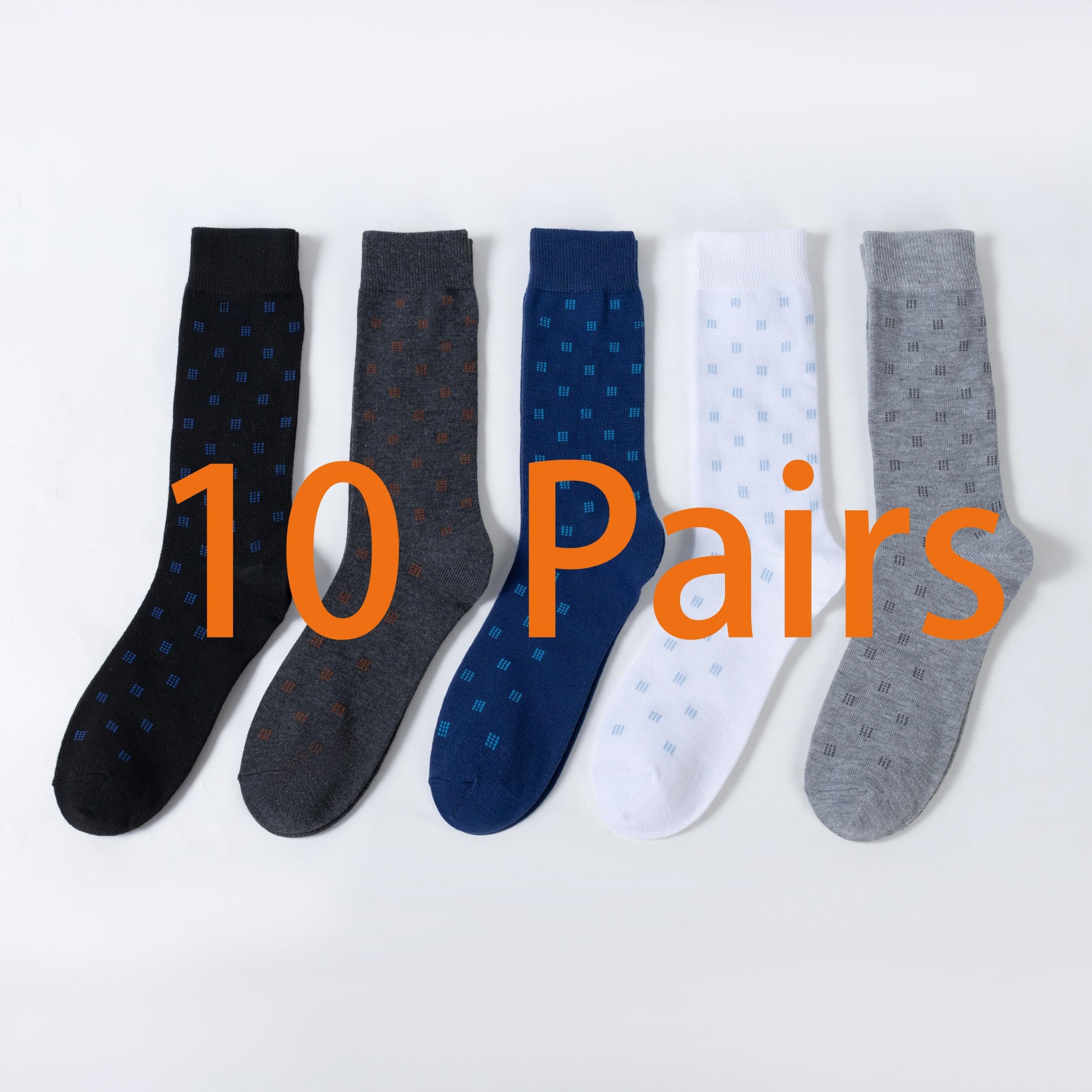 Men's Crew Socks Antibacterial Breathable Casual Socks