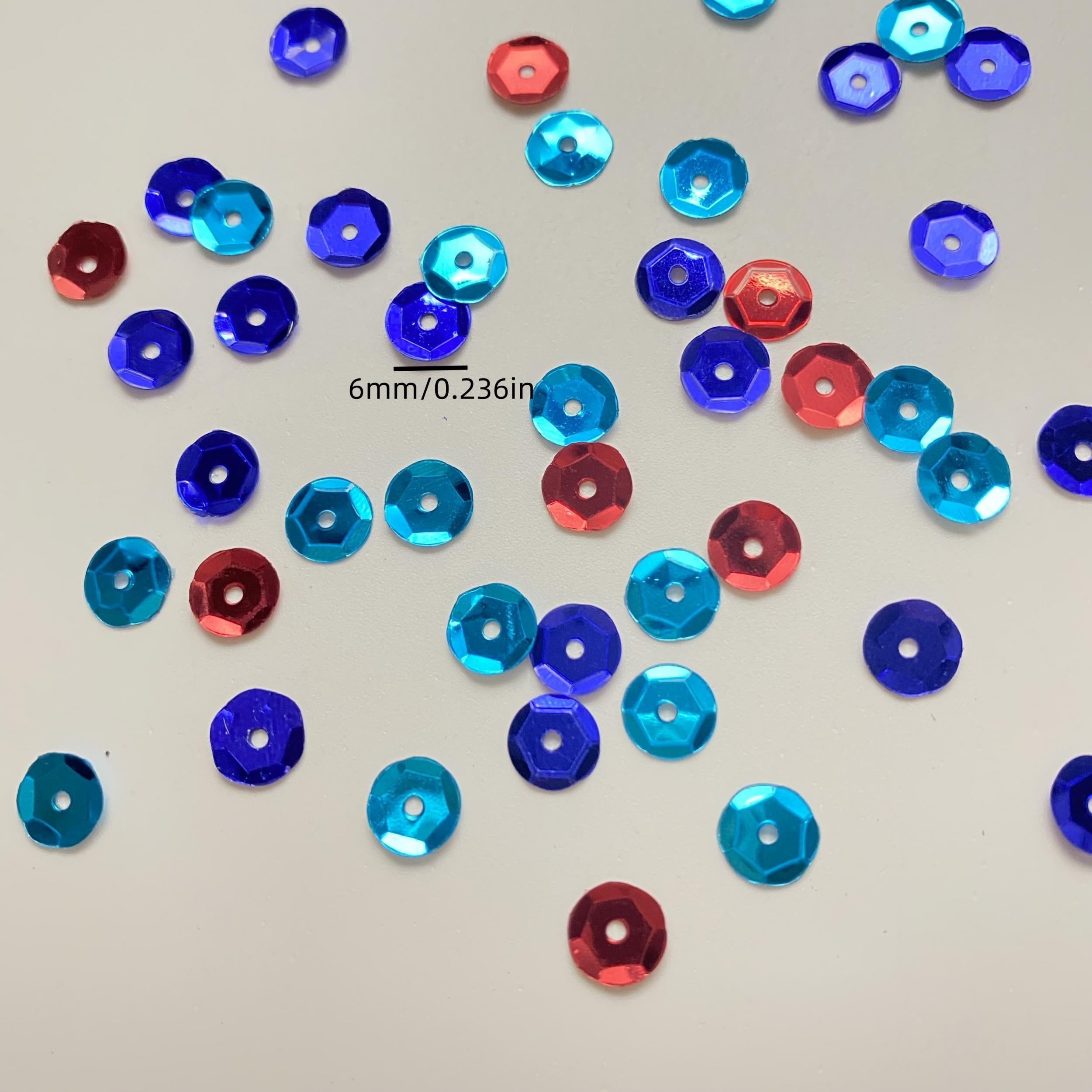 700 6mm Colorful Concave Sequins DIY Beads Clothing Jewelry Accessories
