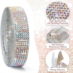 91m Rhinestone Glitter Ribbon for Craft Art Wedding Cake Decoration