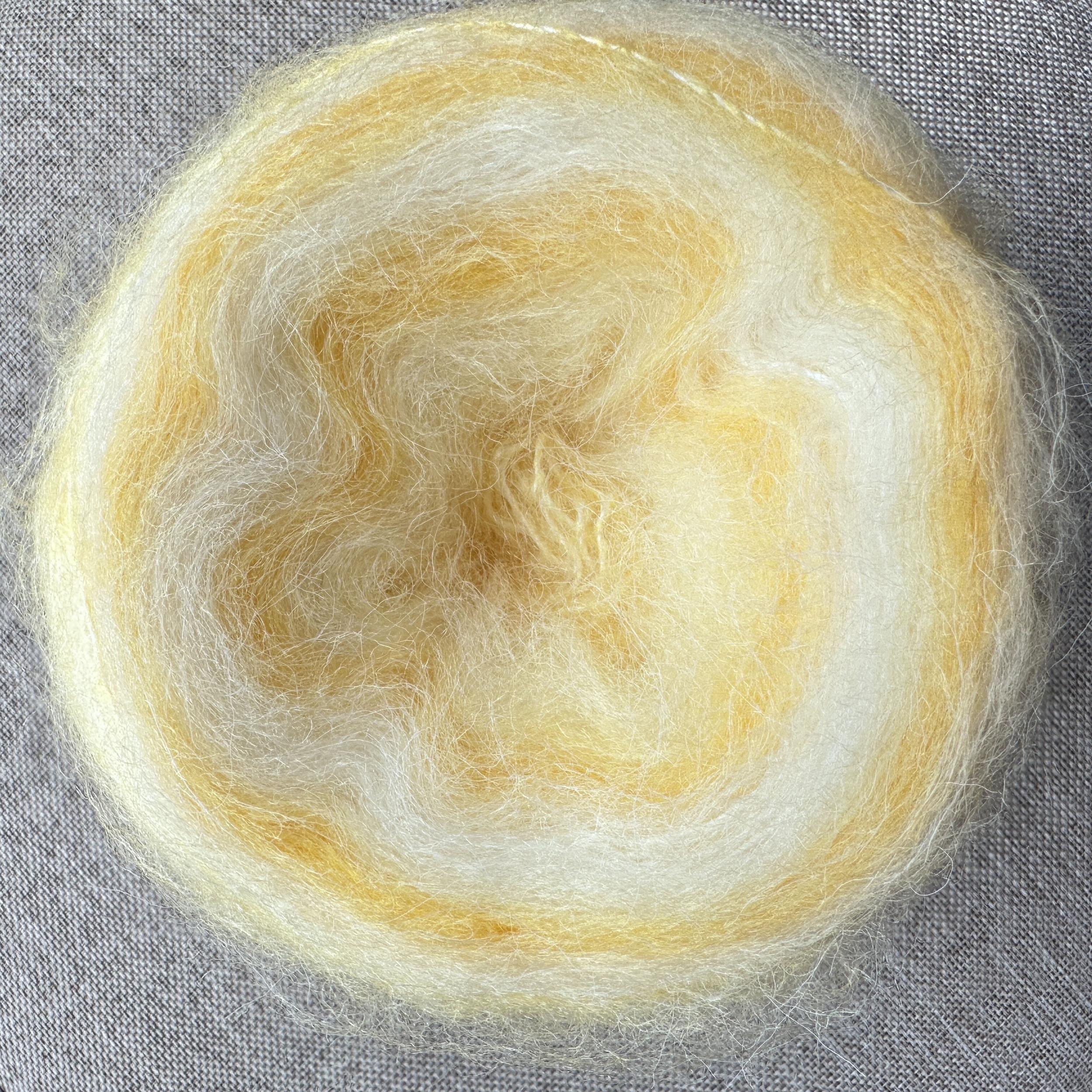 50g Gradient Wool Mohair Fine Wool Segment Dyed Yarn Ball