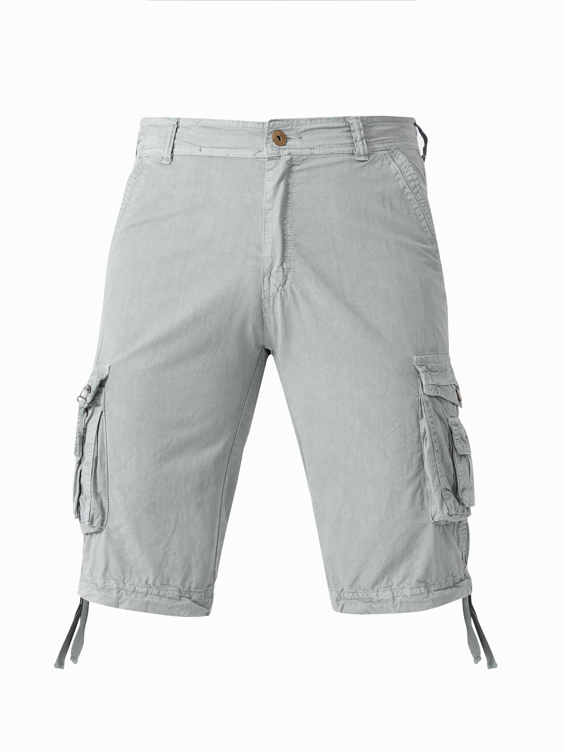 Breathable Men's Cargo Short Pants Lightweight Flap Pocket Loose Shorts