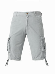 Breathable Men's Cargo Short Pants Lightweight Flap Pocket Loose Shorts