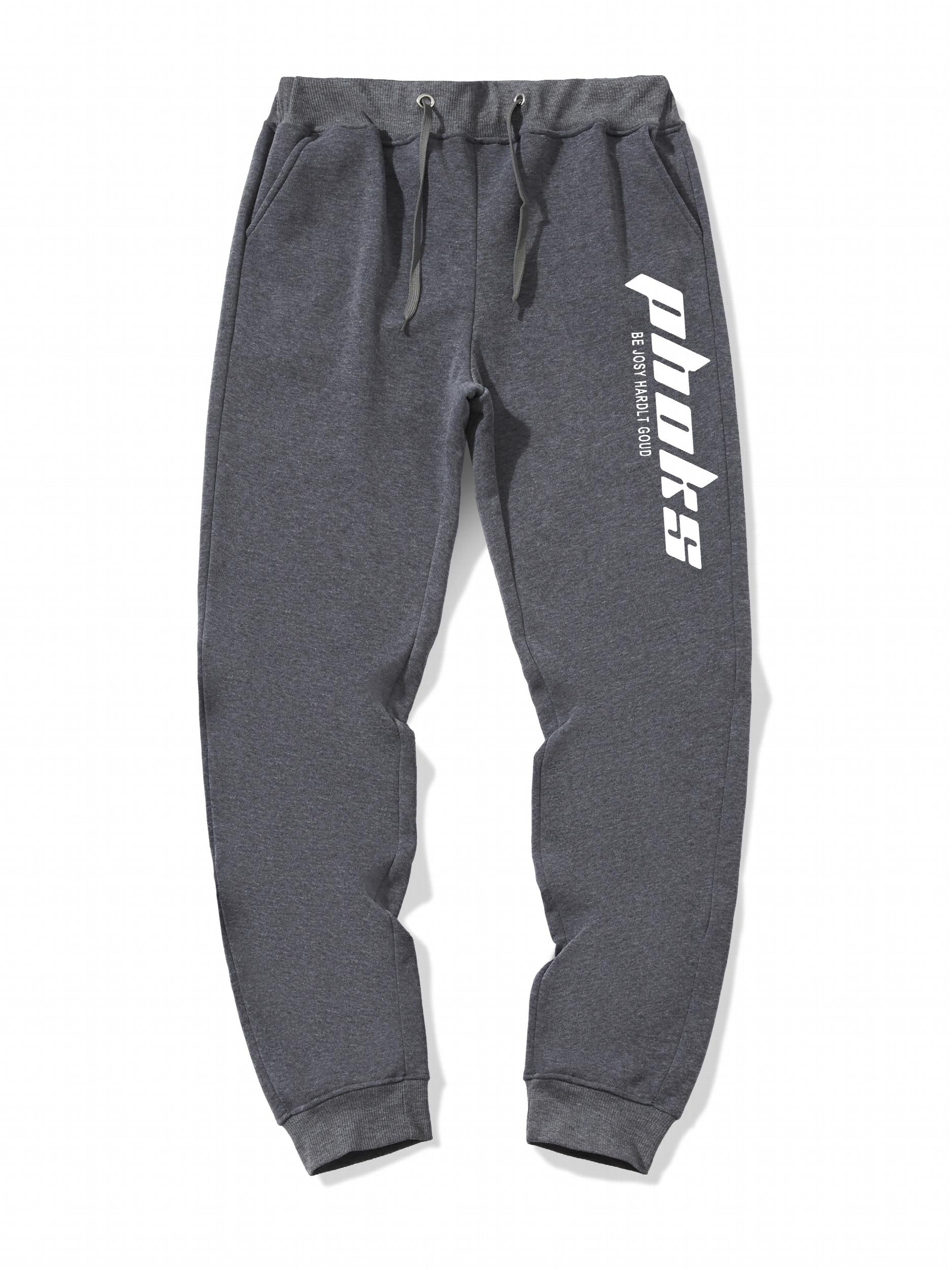 Men's Jogger Sweatpants Casual Letter Print Drawstring Sport Pants