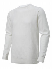 Men's Solid Sweater Casual Warm Stretch Crew Neck Pullover