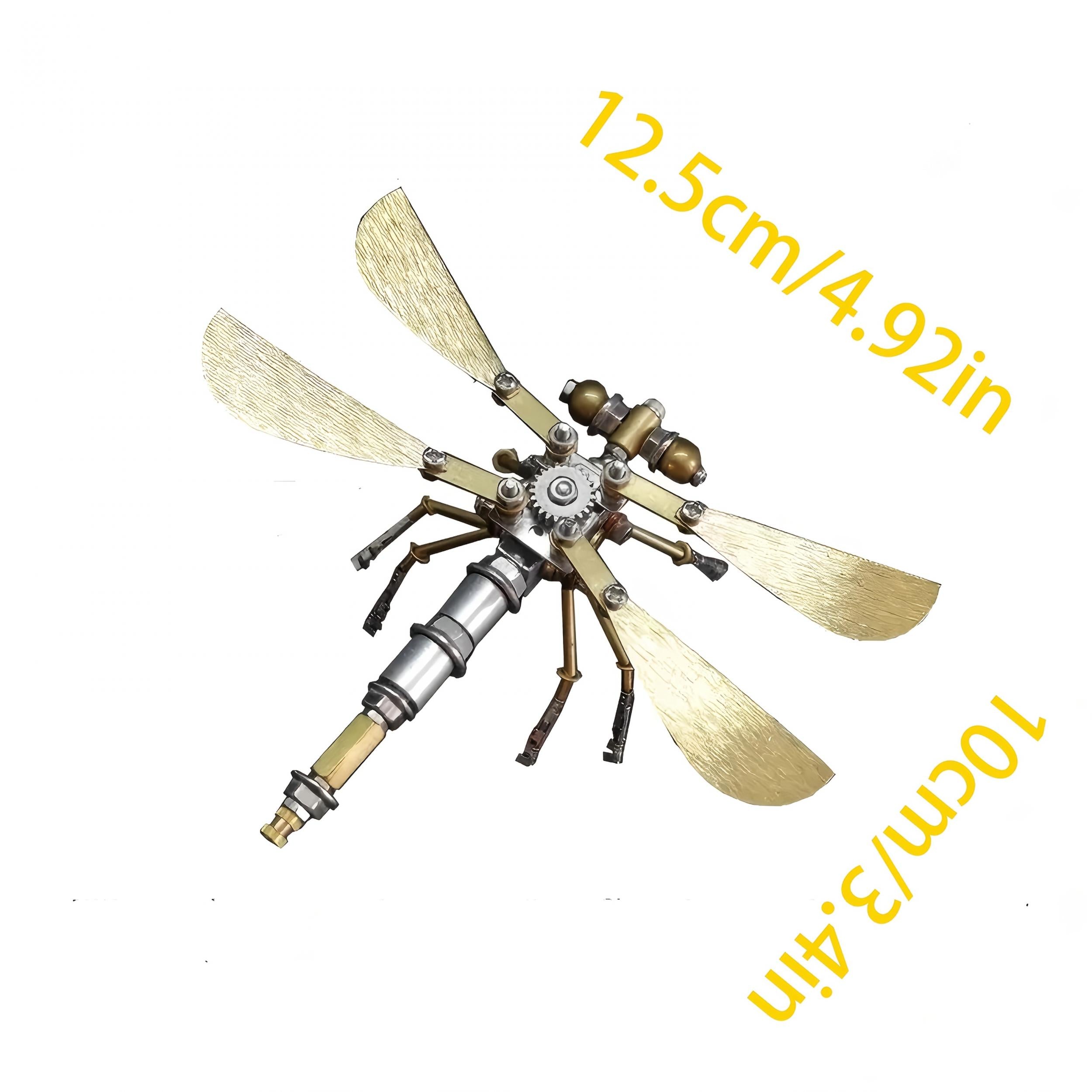 Mechanical Dragonfly Steampunk Metal 3D Jigsaw Puzzle Toy