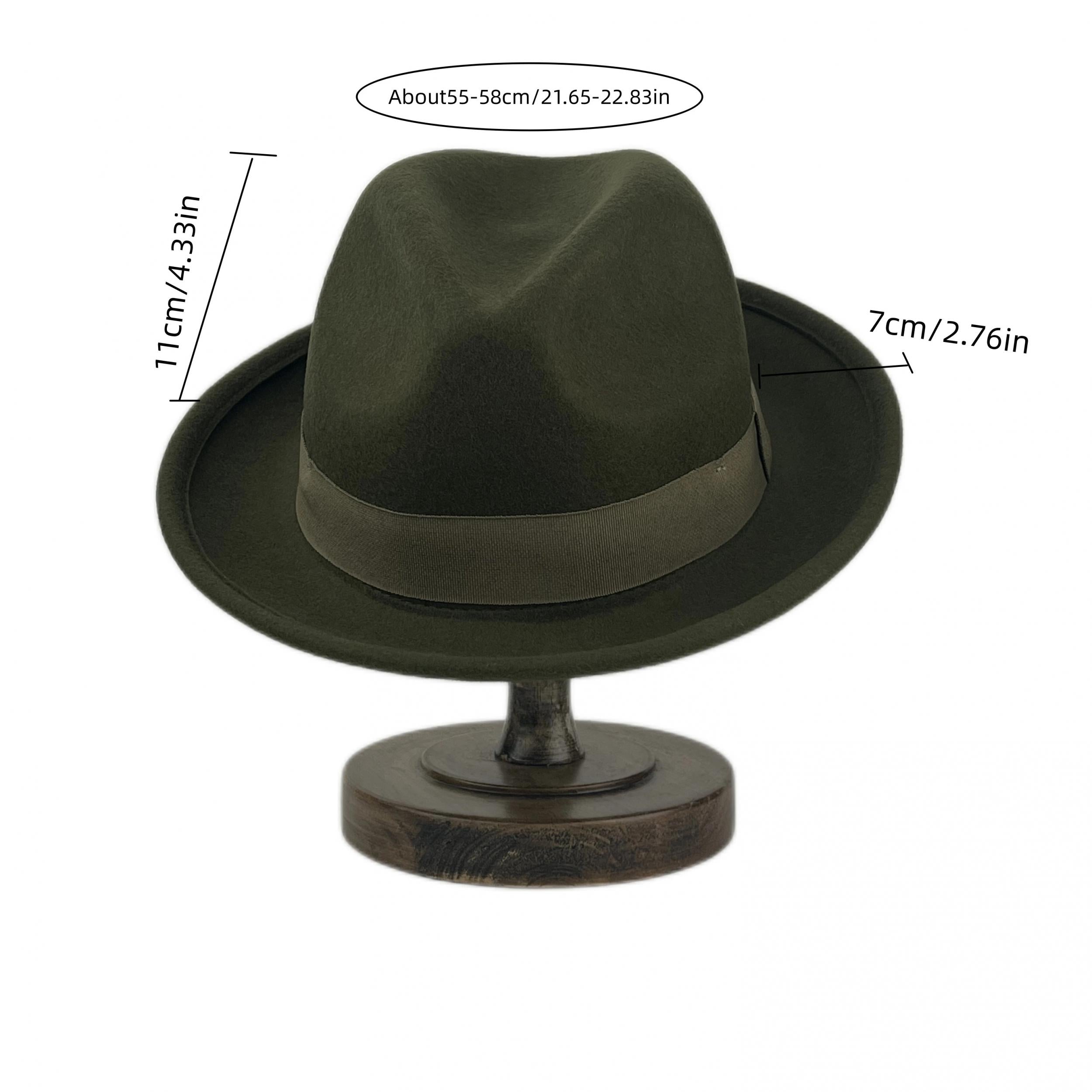 Fedora Cap Couple Woolen Felt Jazz Hat