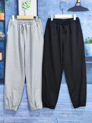 2pcs Boys Casual Solid Long Pants for Spring Summer Autumn