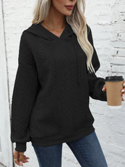 Drawstring Hoodie Long Sleeve Sweatshirt
