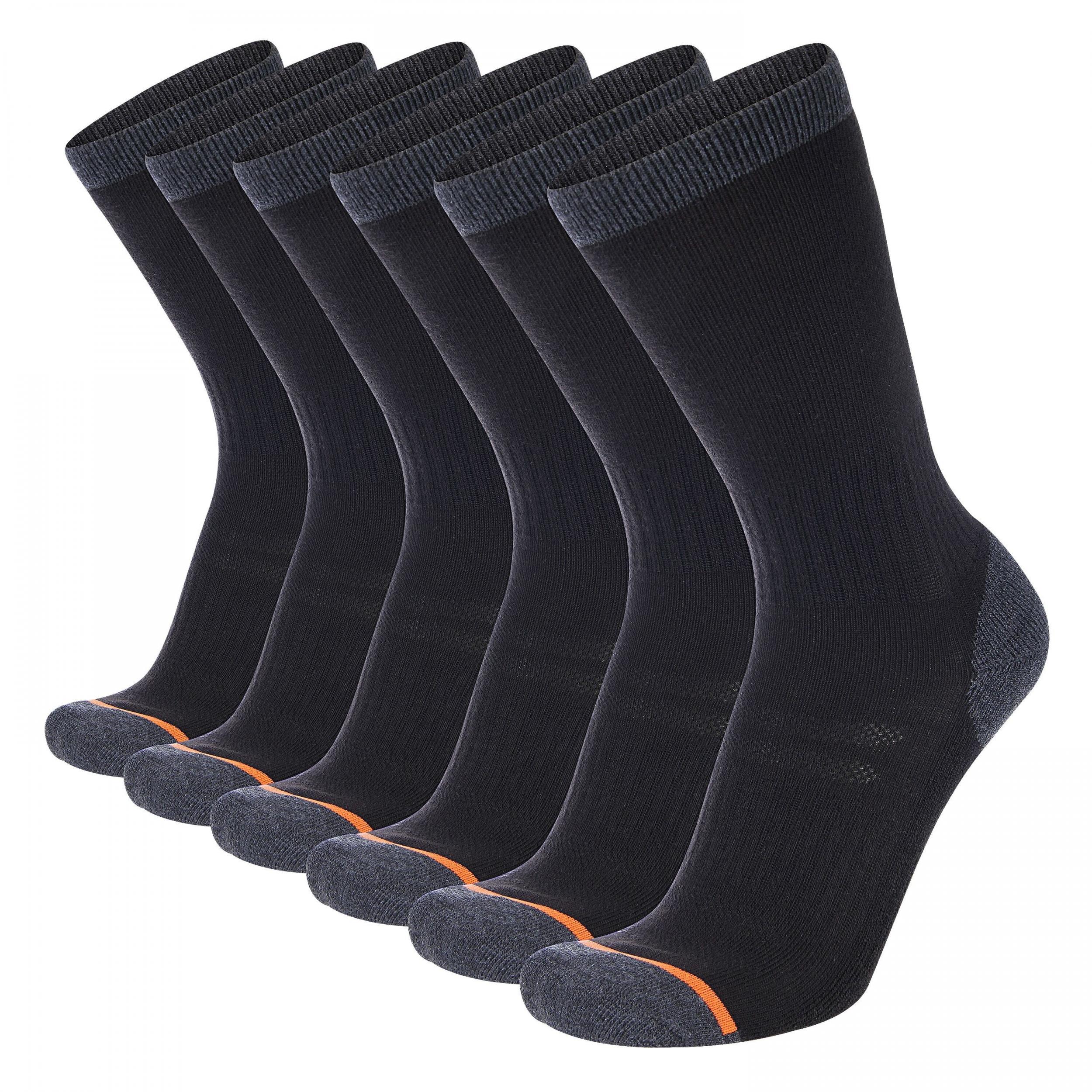 ACEFINE 6 Pairs Crew Socks Soft Breathable Sports Men's Autumn Winter