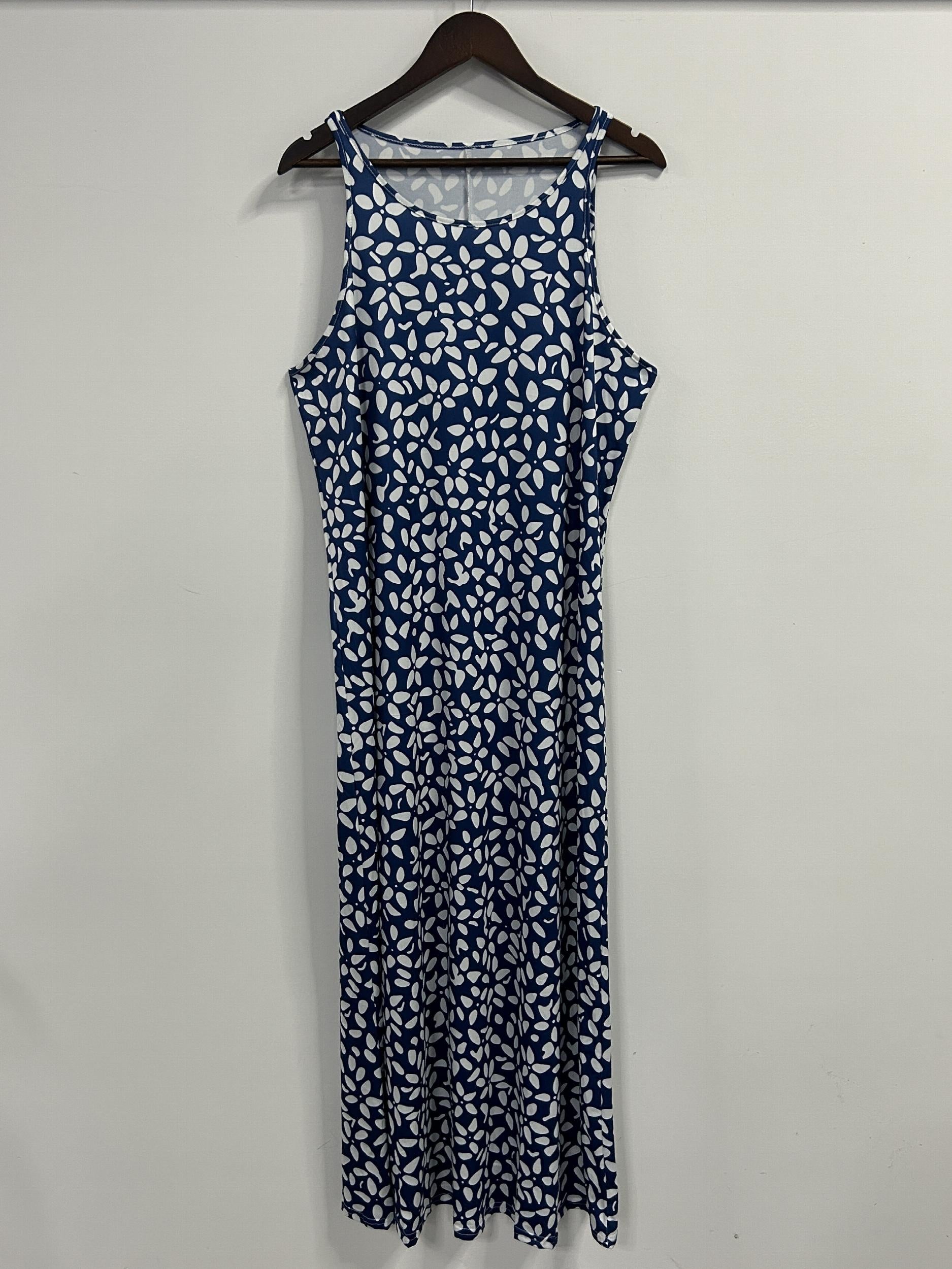Floral Print Maxi Cami Dress