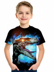 Roaring Dino 3D Print Boy's T-shirt