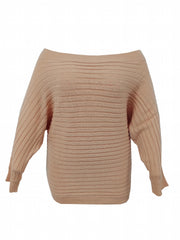 Sexy Sweater Women's Off Shoulder Long Sleeve Pullover Jumper