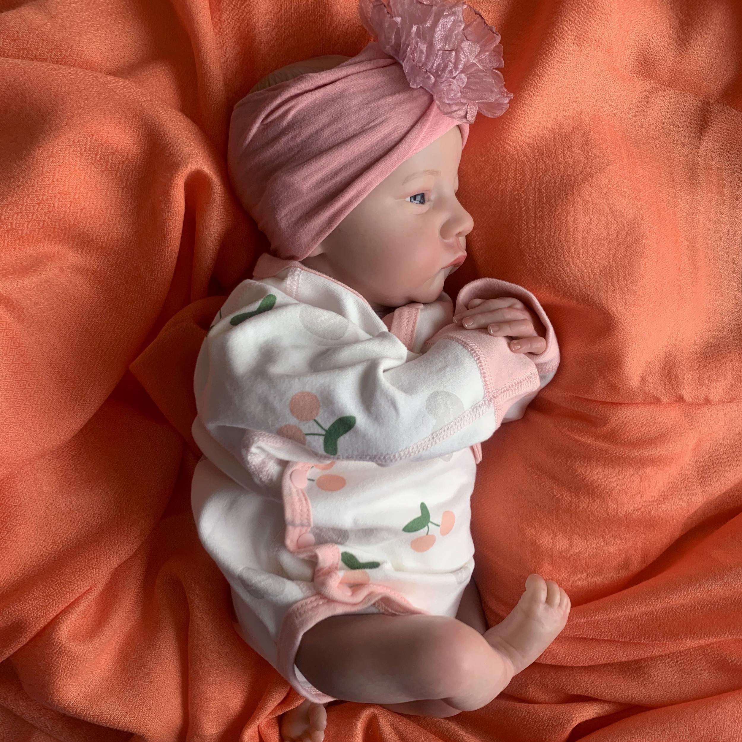 19'' Reborn Doll with 3D Marble Texture Skin, Veins, Halloween Gift