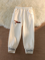 Boys Dinosaur Print Sweatpants for Autumn/Spring