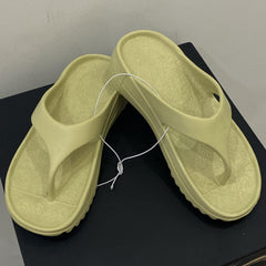 Women's Solid Flip Flops Casual Clip Toe Platform Shoes