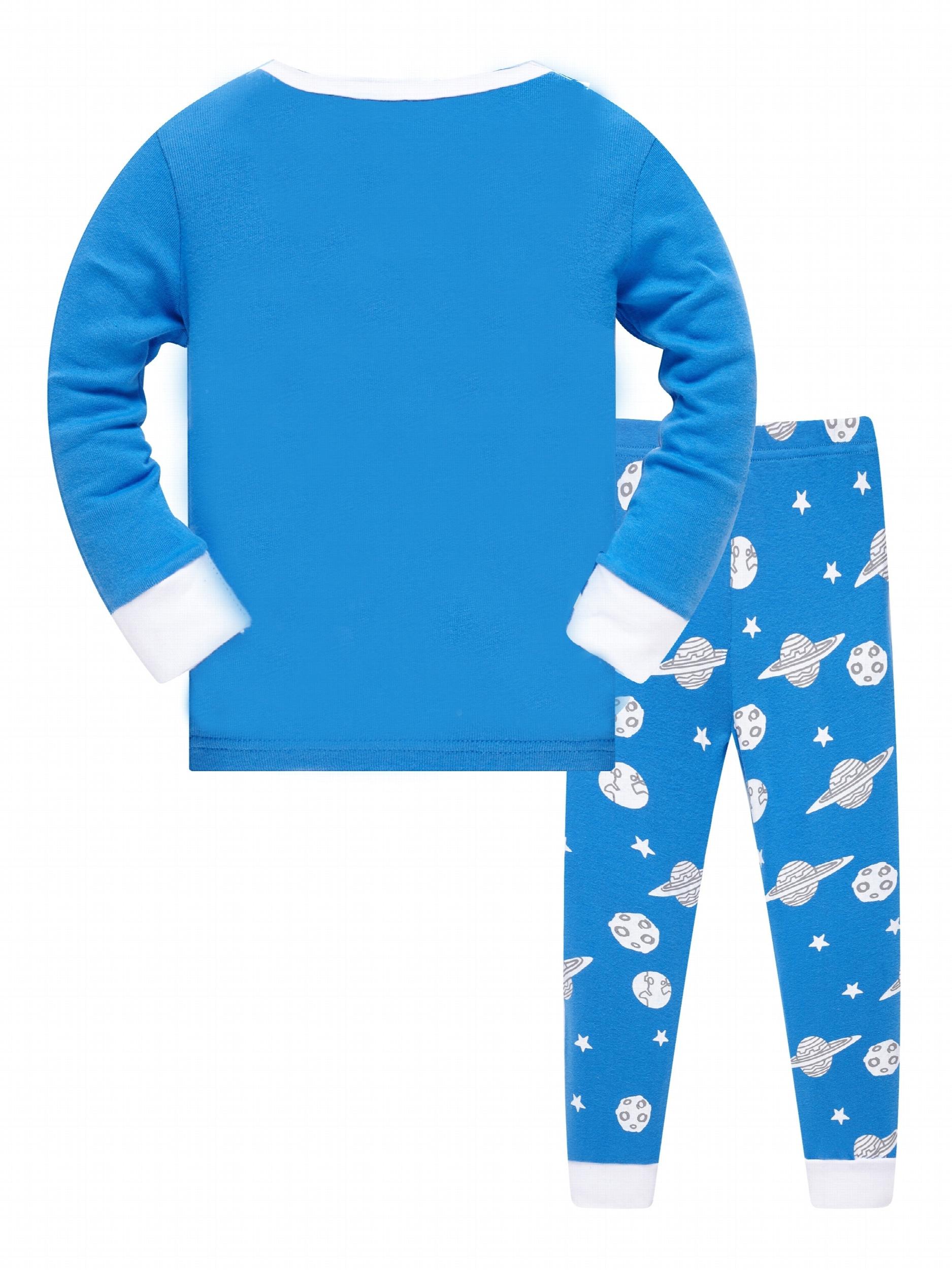 Boys Cotton Pajamas 2 Piece Set for 3-8 Years