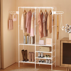 Double Row Clothes Rack Large Capacity Functional Wardrobe