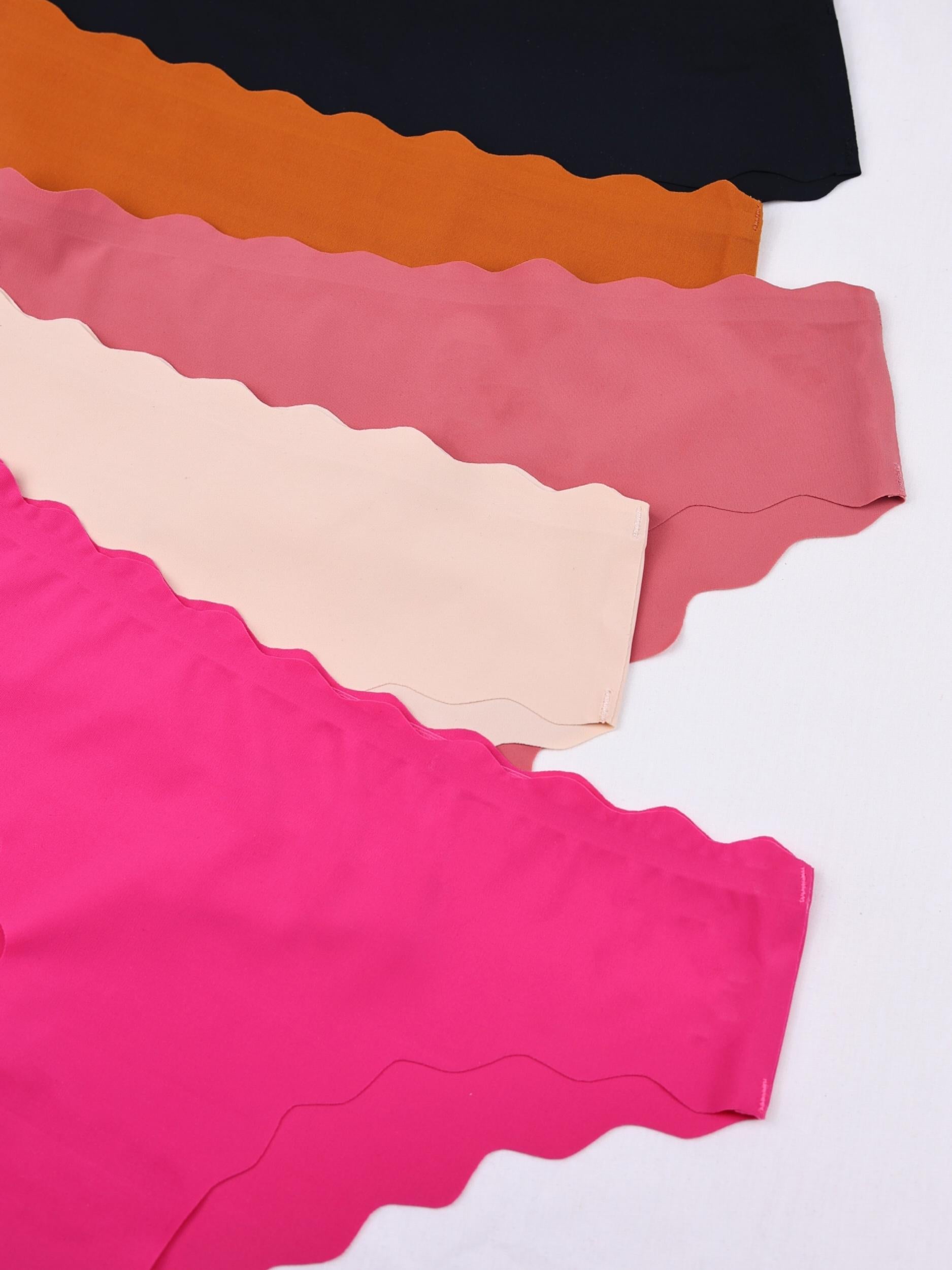 5pcs Scallop Trim Briefs Stretchy Intimates Panties Women's Lingerie
