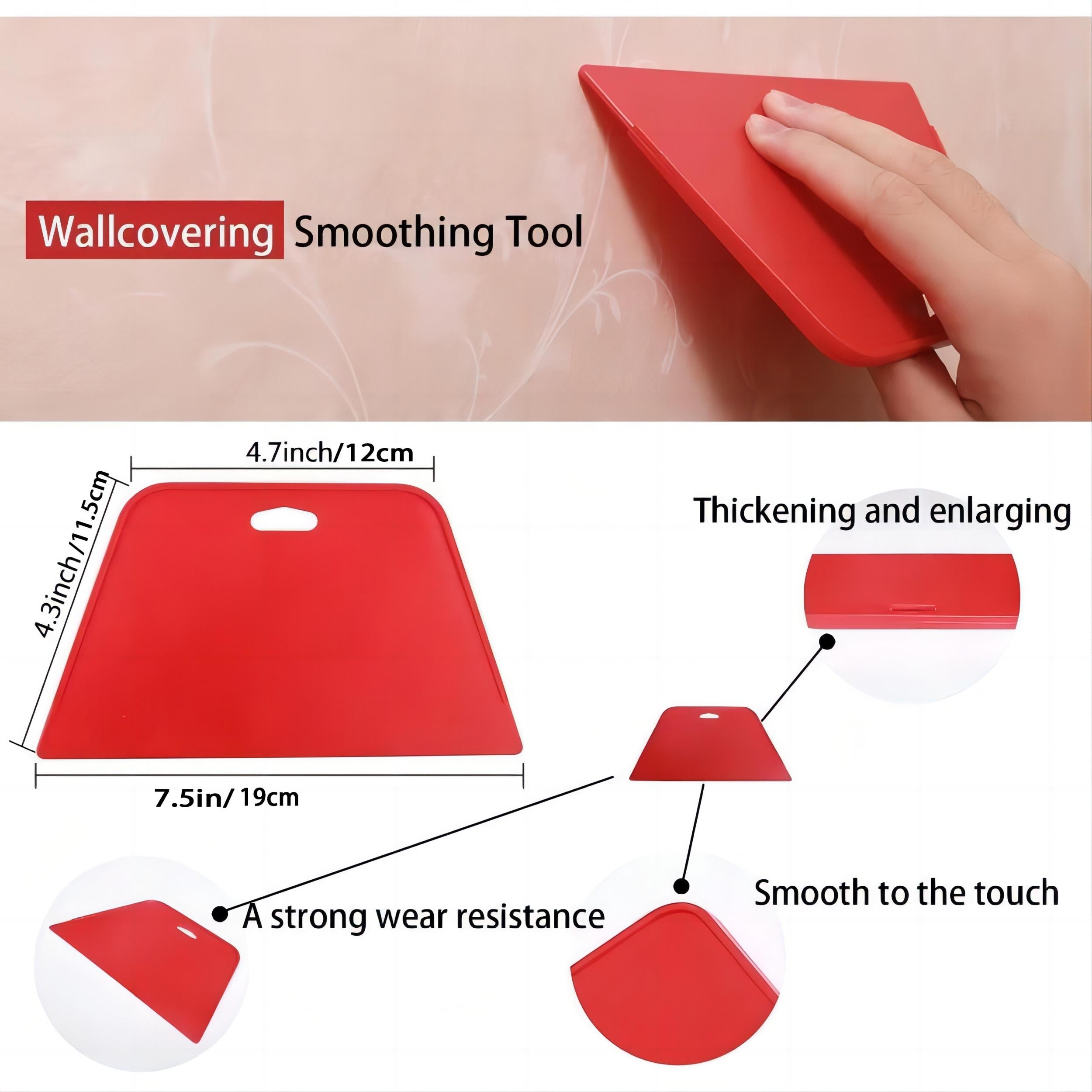 8pcs Wallpaper Flexible Smoothing Tools Plastic Spreader Scraper