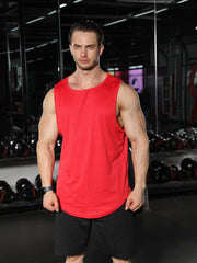 Men's Summer Sleeveless Shirt Active Stretch Tank Top