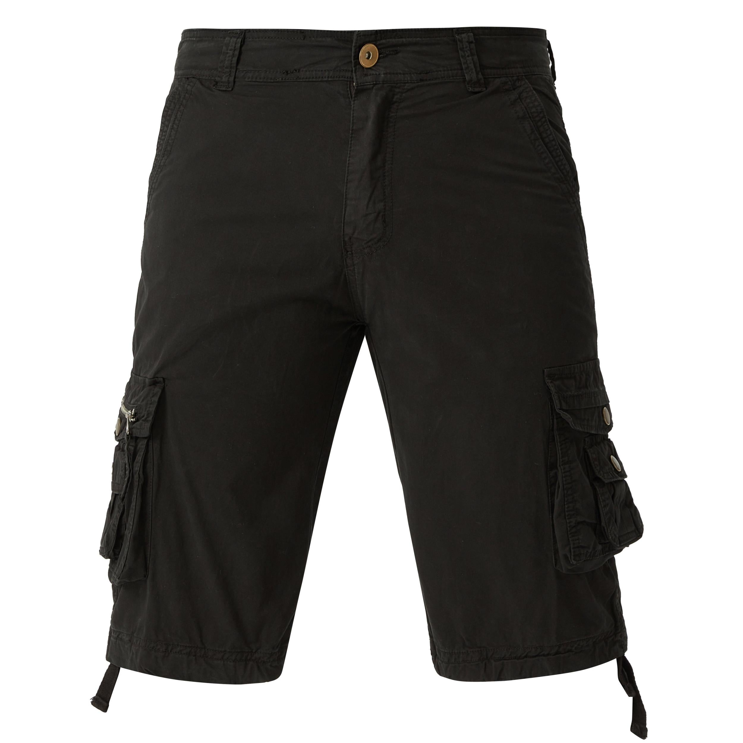 Breathable Men's Cargo Short Pants Lightweight Flap Pocket Loose Shorts