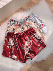 Floral Print Soft & Comfy Women's Pajama Shorts