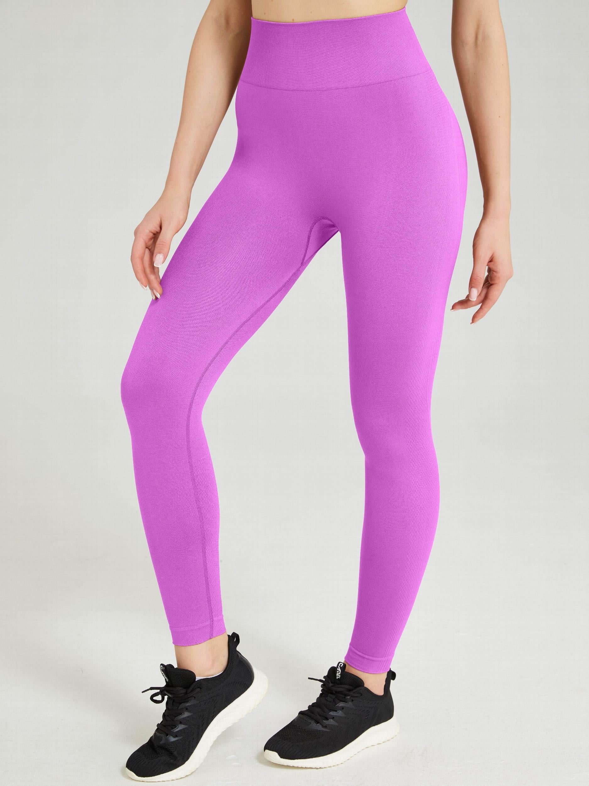 Solid Yoga Workout Pants Fitness Running Sports Leggings Women's Activewear
