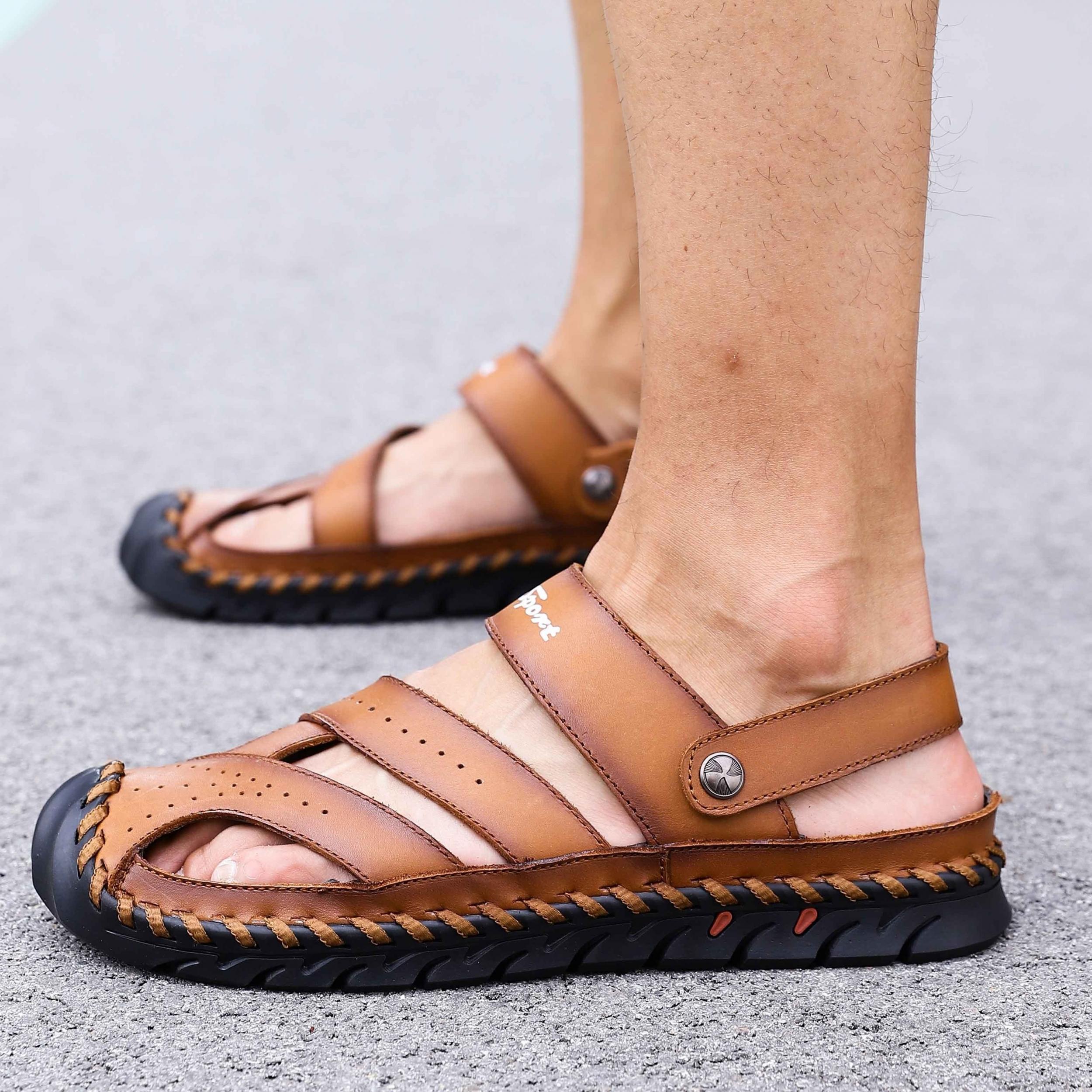 Men's Rubber Sole Outdoor Sandals Spring Summer