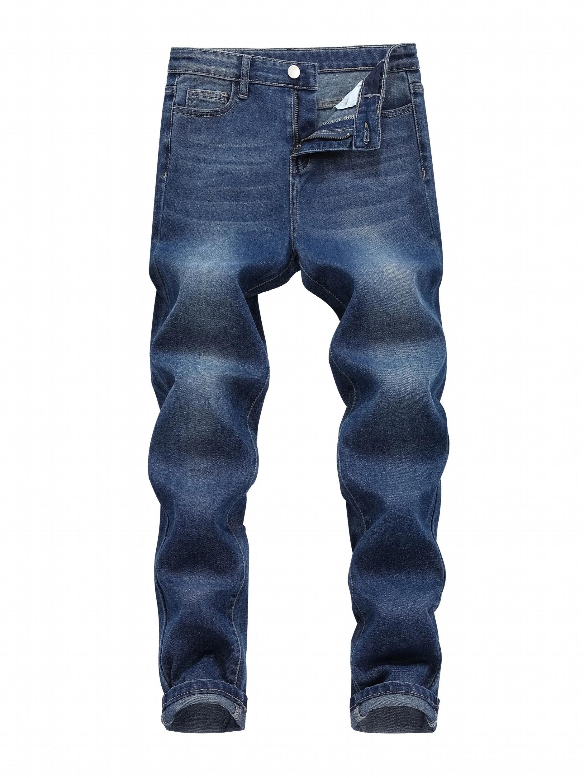 Boys Slim Fit Denim Long Pants With Pocket