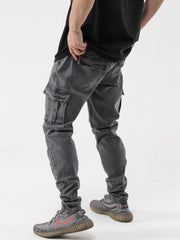Men's Slim Fit Stretch Denim Jeans with Pocket