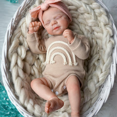 Handcrafted Reborn Youngsters Doll with Painted Hair Soft Vinyl Head