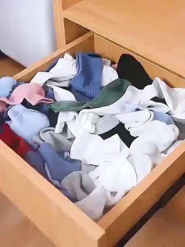 9 Grid Clothes Storage Box Underwear Pants Organizer