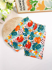 Boys Colorful Leaf Swim Trunks - Summer Holiday Beach Party