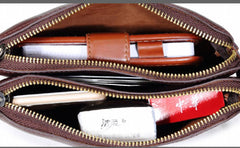 Vintage Brown Men's Small Flap Bag