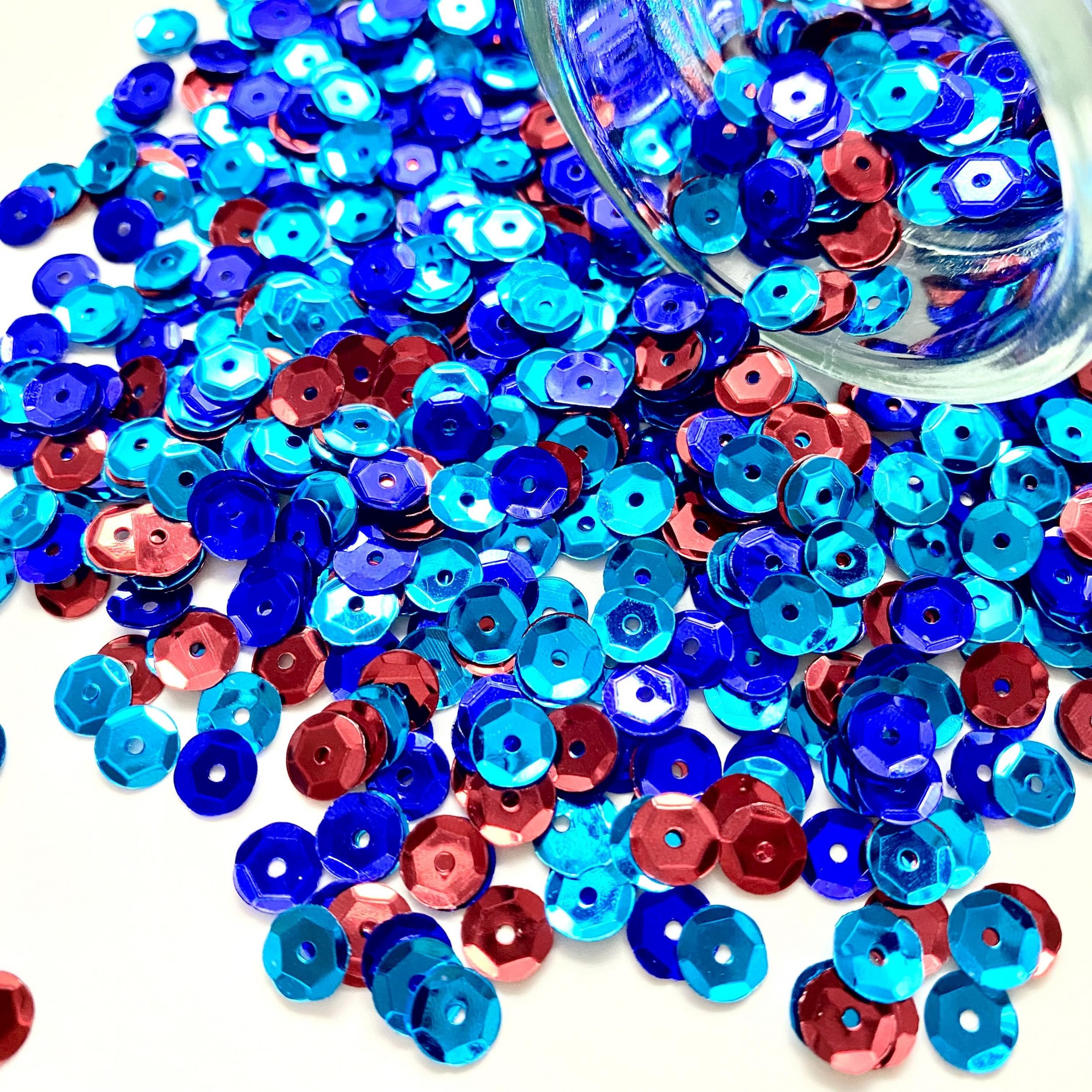 700 6mm Colorful Concave Sequins DIY Beads Clothing Jewelry Accessories