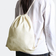 Canvas Drawstring Backpack for Outdoor Sport Riding & Hiking