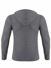 Hooded Knitted Sweater Men's Casual Pullover For Fall Winter