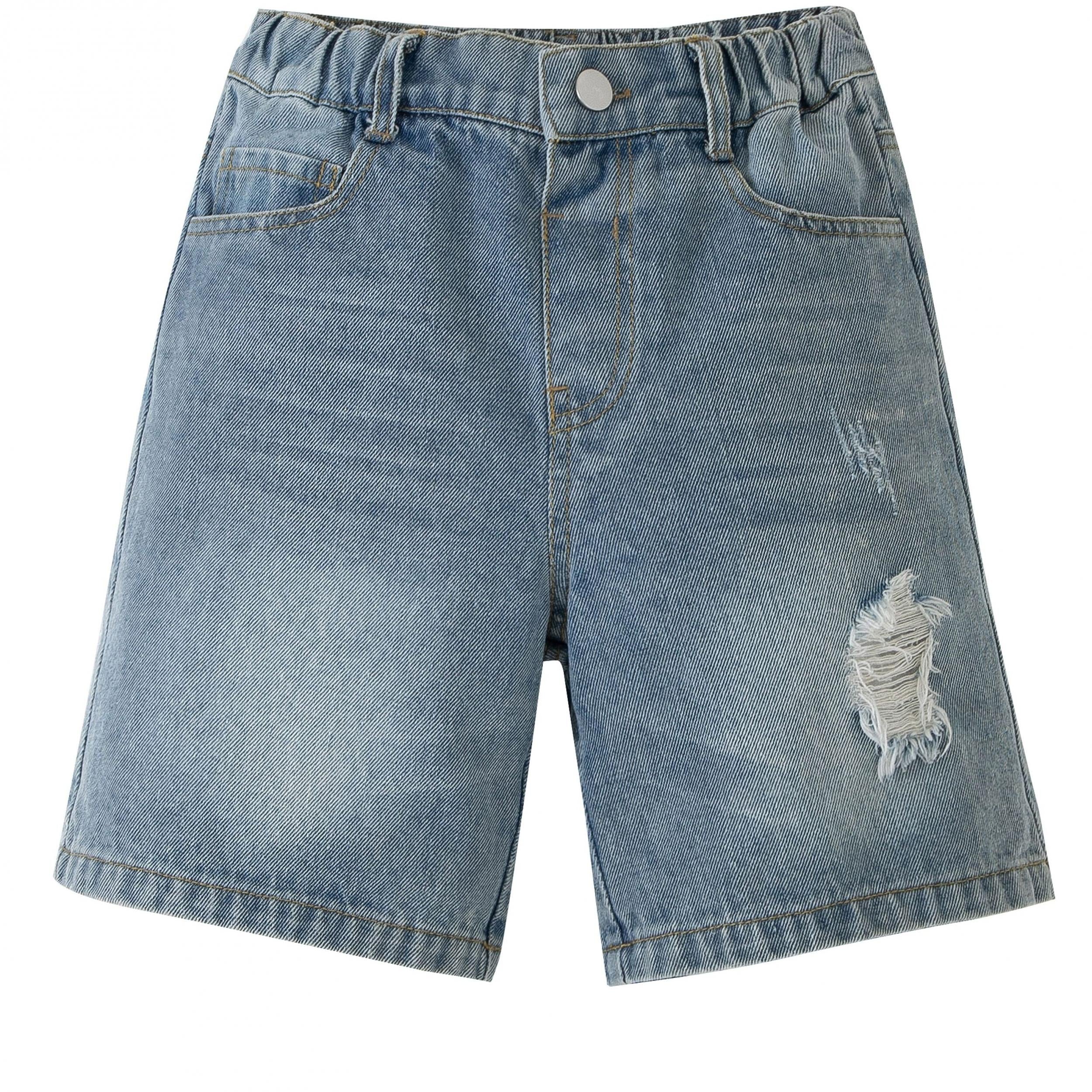 Boys Ripped Denim Shorts for Summer