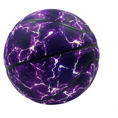 Lightning Purple Size 7 Basketball for Training and Entertainment Game