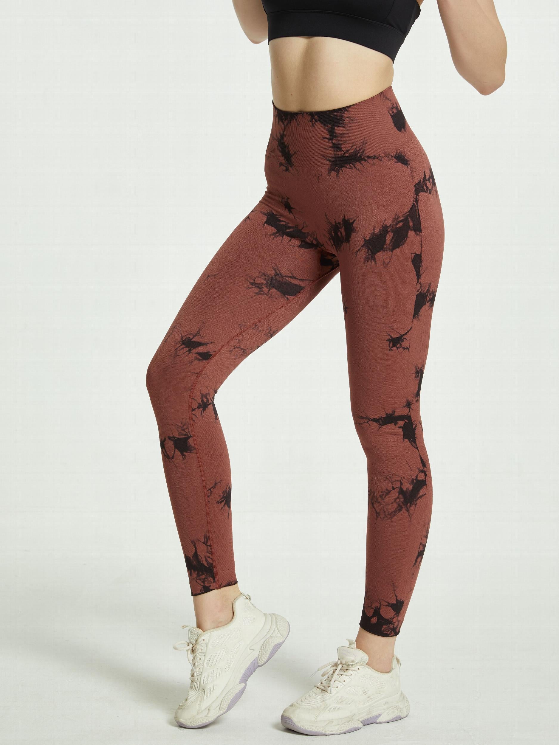 Tie Dye High Stretch Leggings High Waist Yoga Running Pants