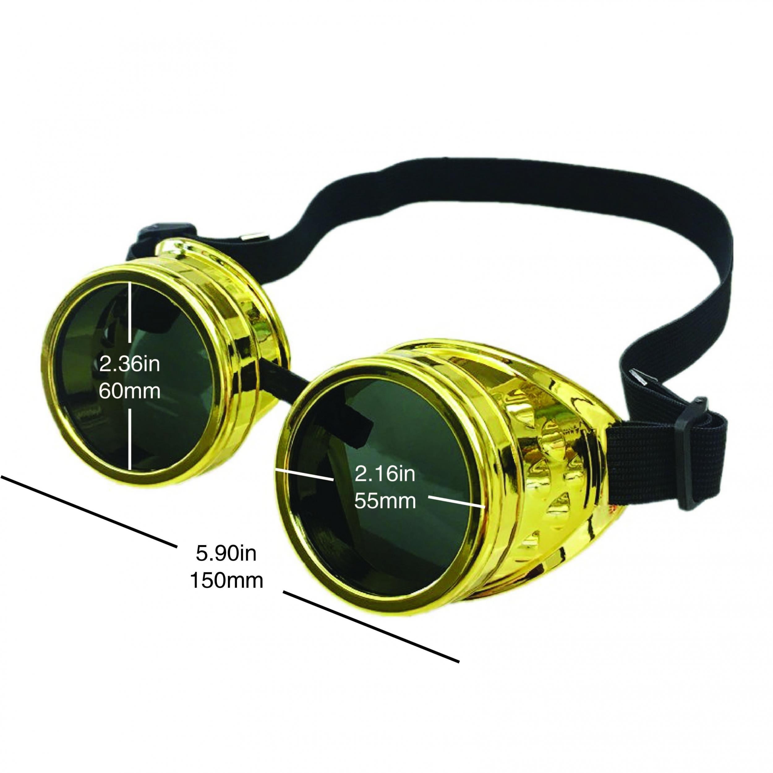 Steampunk Goggles Retro Gothic Cosplay Sunglasses for Halloween