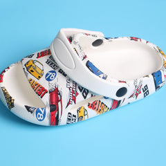 Boys Cartoon Car Garden Shoes Lightweight Anti Slip Sandals
