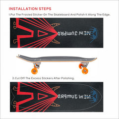 Surfing Skateboard Sandpaper Anti-slip Tape Waterproof Wear-resistant
