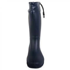 Waterproof PVC Round Toe Flat Rain Boots Lightweight Comfortable