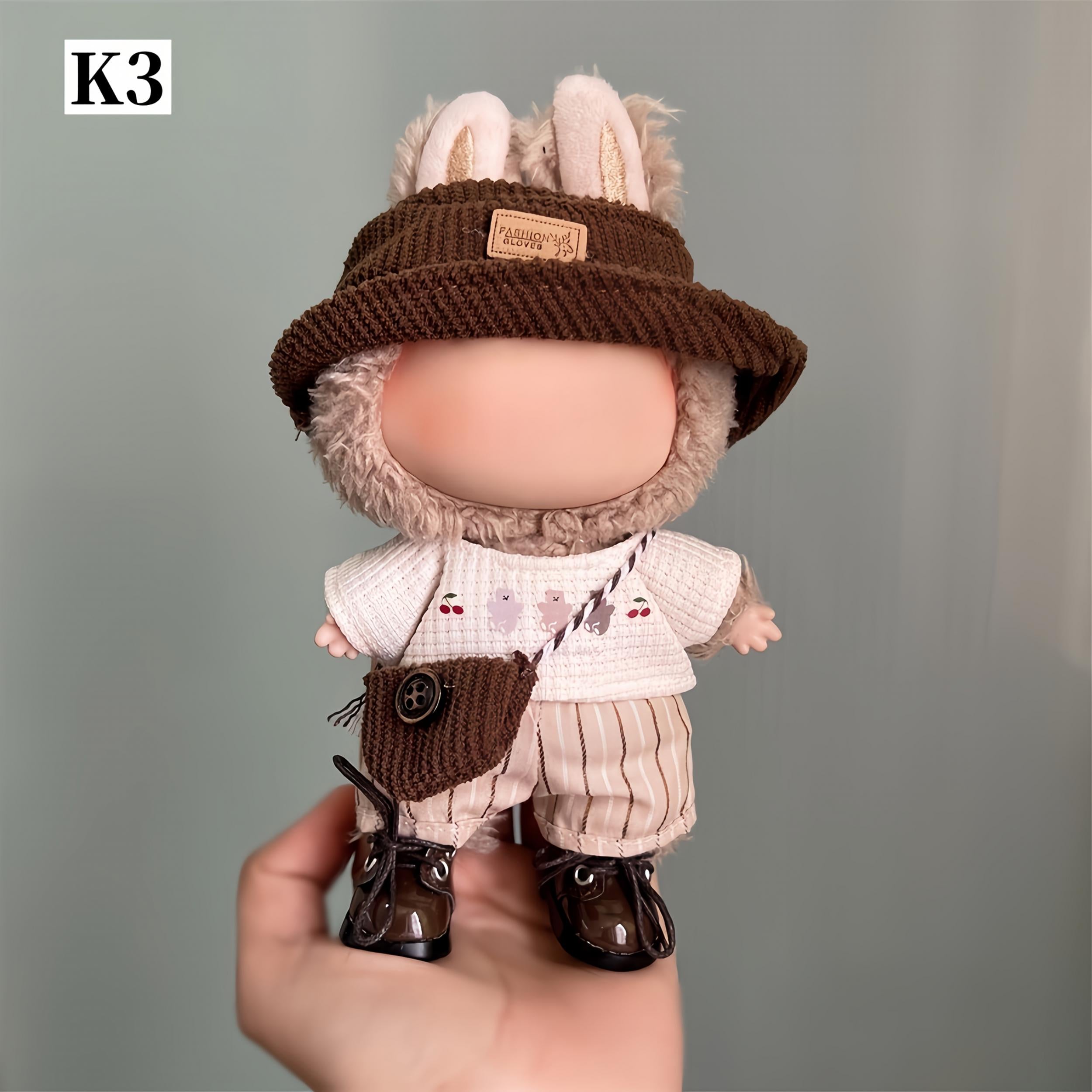 LABUBU Doll Clothes Set for 16-17cm Dolls - Graduation Season & Christmas Couple