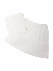 Solid Lounge Set Short Sleeve Crew Neck Top & Elastic Waistband Shorts